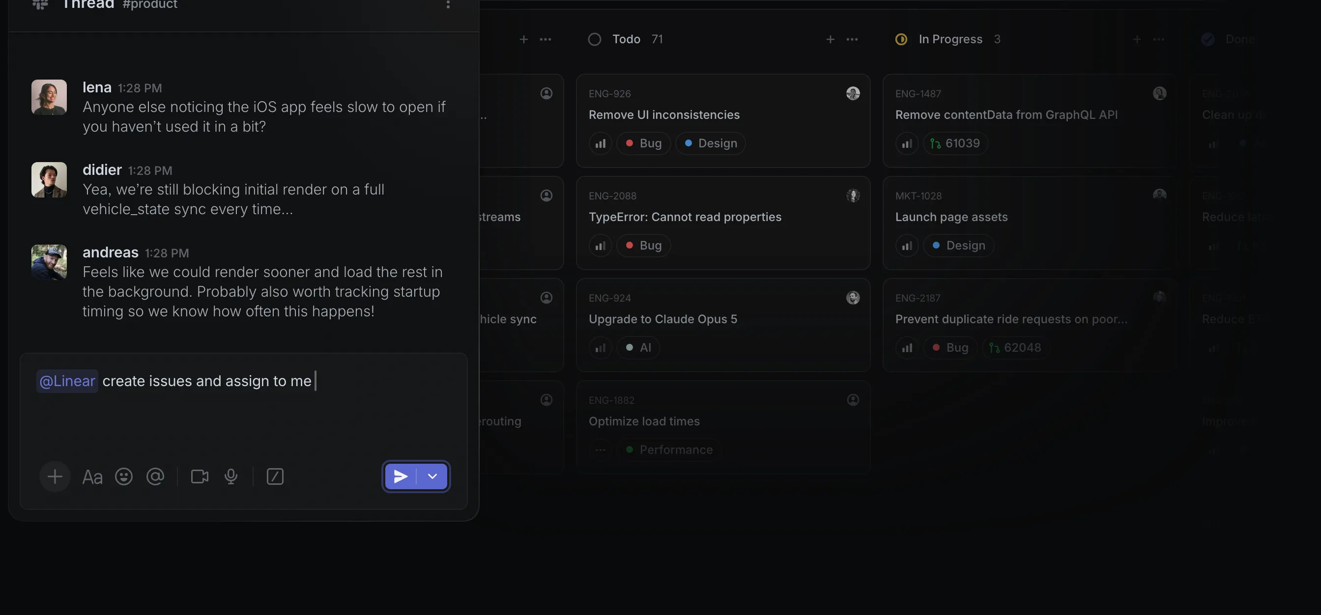 Intake and integrations product screenshot