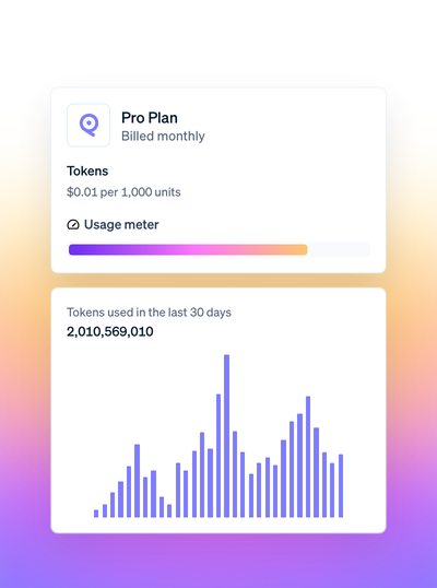 Pro Plan usage-based billing dashboard