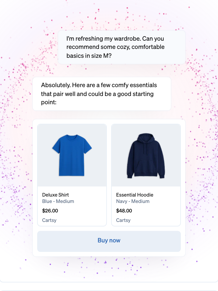 AI shopping chat